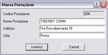 Crea Nuova Postazione
